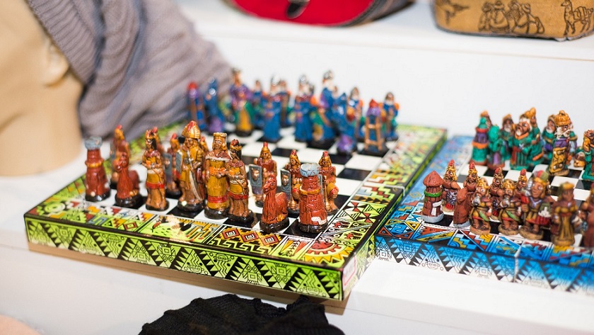 Feira de Artesanato_Jogo de xadrez andino